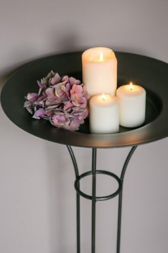 KUHEIGA Metallständer, Kranzhalter, Kranzständer, Mit Teller, Höhe: ca. 77,5 cm