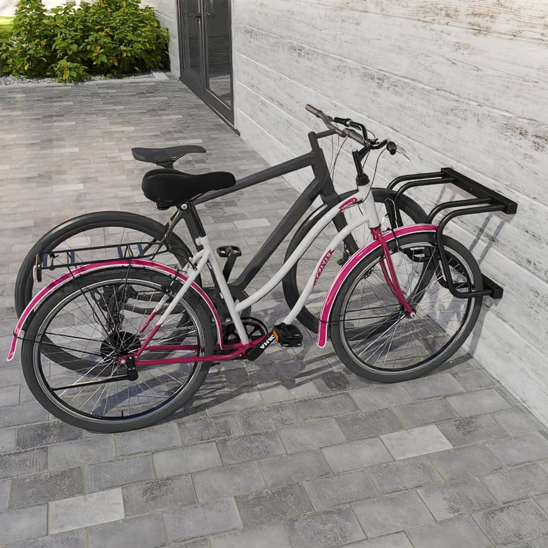 Fahrradständer für 2 Fahrräder | Stahl-Multi-Aufstellständer | Rostfreier Ständer für Mountainbike,