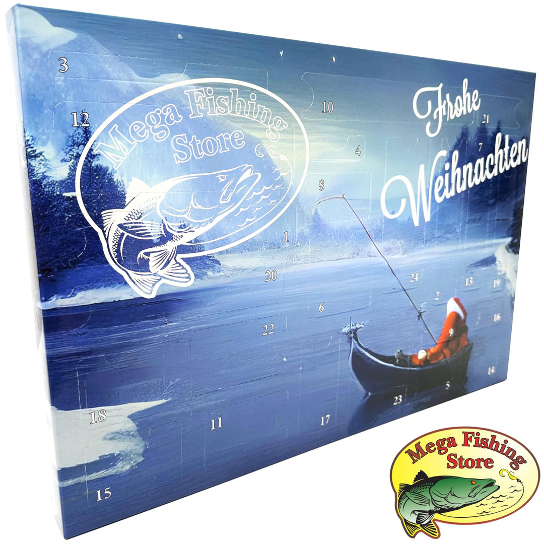 MF Mega Fishing Deluxe Raubfisch Angler Adventskalender - Spinfischer Hecht Zander Barsch Forelle &