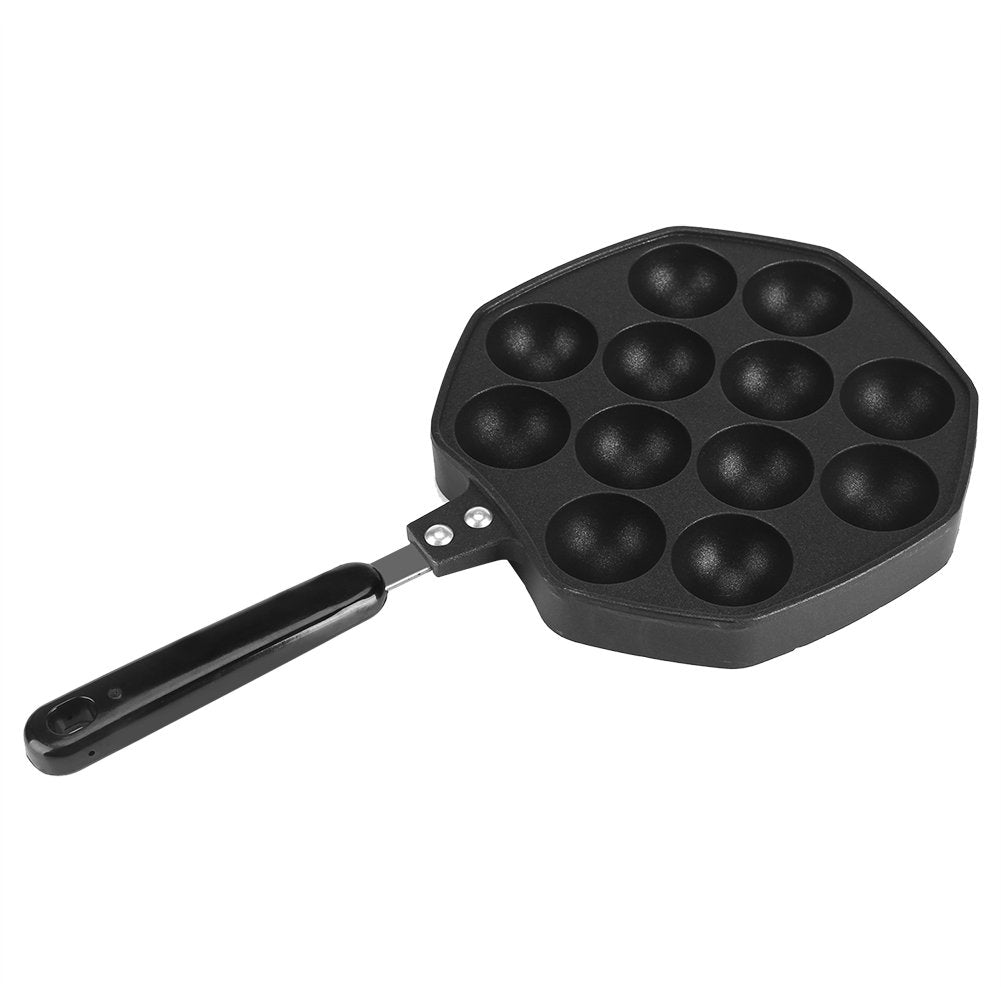 Tyenaza Takoyaki Pfanne Induktion, 12 Kavitäten Sarten Takoyaki Pancake poffertjes pfanne Pfannkuche