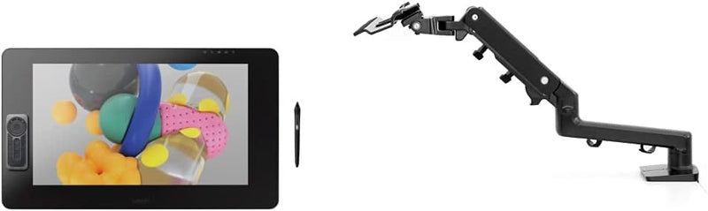 Wacom Cintiq Pro 24 touch, 24 Zoll Grafik-Touch-Display mit 4K Auflösung und Flex Arm für Cintiq Pro