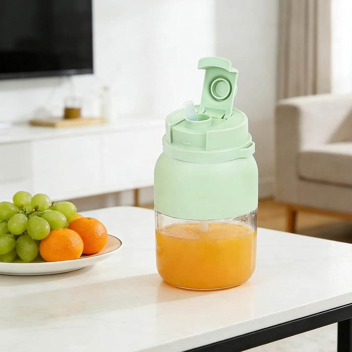 FARYODI Mixer To Go, Tragbarer Entsafter, Tragbarer Mixer, Smoothie Maker To Go, 1200ml Mixbecher fü