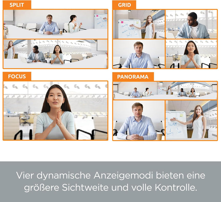 TOUCAN Video Conference System 360 – Professionelle Plug-und-Play-USB-Webcam mit 360°-Kamera, omnidi