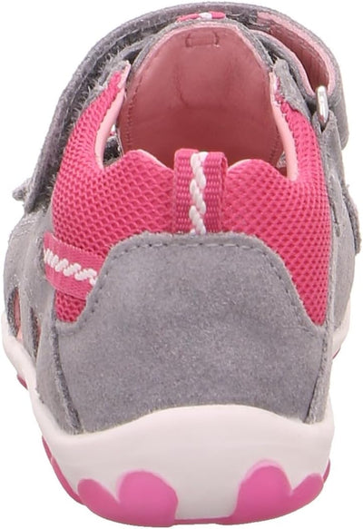 Superfit Baby Mädchen Fanni Sandalen, Grau Rosa