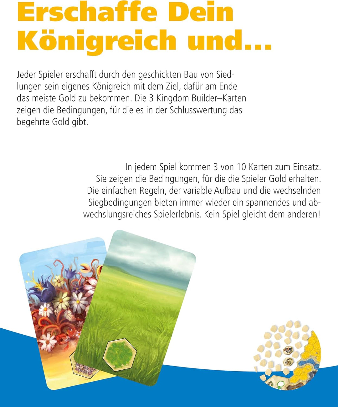 Queen Games 6083 - Kingdom Builder, Spiel des Jahres 2012
