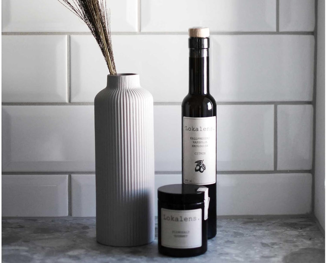 ÅDALA Light Grey Ceramic vase