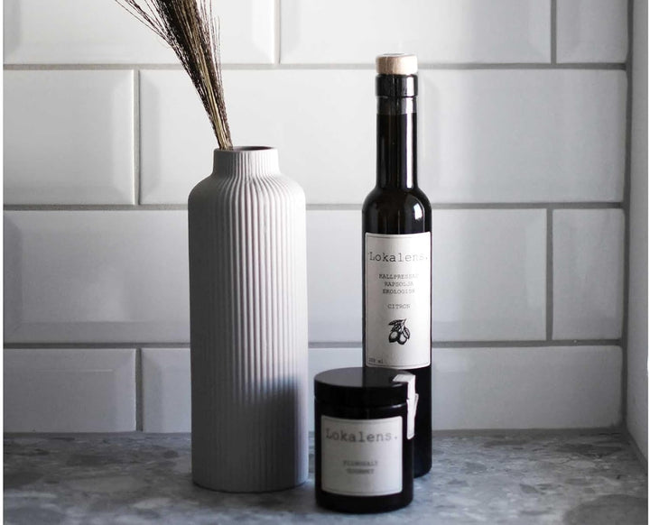 ÅDALA Light Grey Ceramic vase