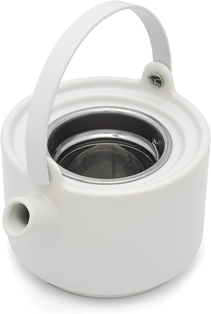 Bredemeijer weisses Mattes Keramik Tea-for-one Set 0.5 Liter 2-teilig
