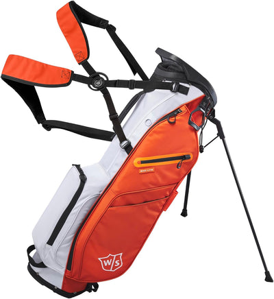 Wilson Unisex-Adult Exo Lite Golf Club Bag NS Orange/ White, NS Orange/ White