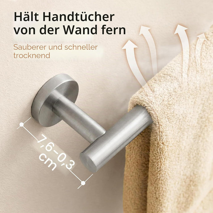 KES Handtuchhalter Handtuchstange Edelstahl SUS304 Badetuchhalter Handtuch Halter 50cm Wandmontage g