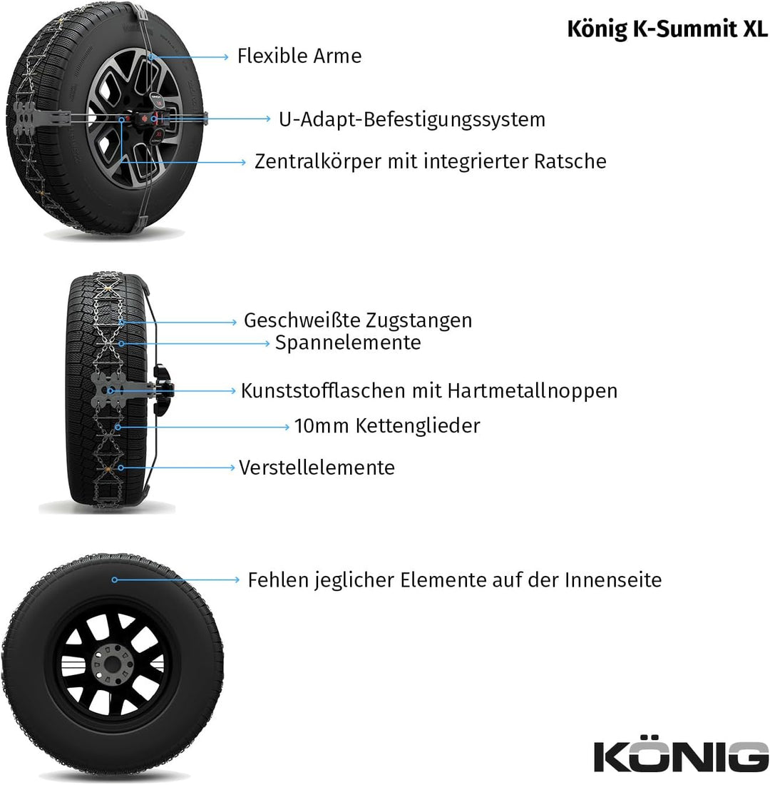 KÖNIG K-Summit XL K56 - Schneeketten, XL K56