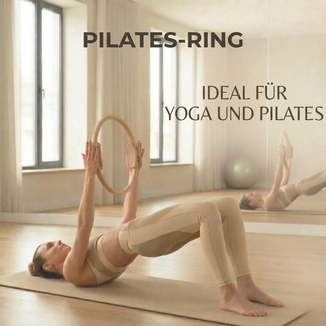 U Can Pilatesreifen mit gepolsterten Griffen | Widerstandsring für Yoga und Pilates | ideal zum Stra