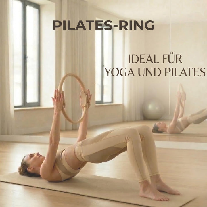 U Can Pilatesreifen mit gepolsterten Griffen | Widerstandsring für Yoga und Pilates | ideal zum Stra