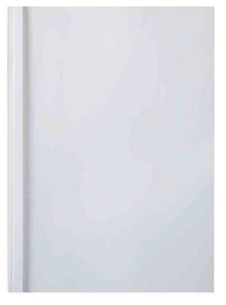 GBC IB370137 Thermobindemappe Thermabind Standard, Klarsichtfolie/Karton, 40 mm, 50 Stück, weiss, 40