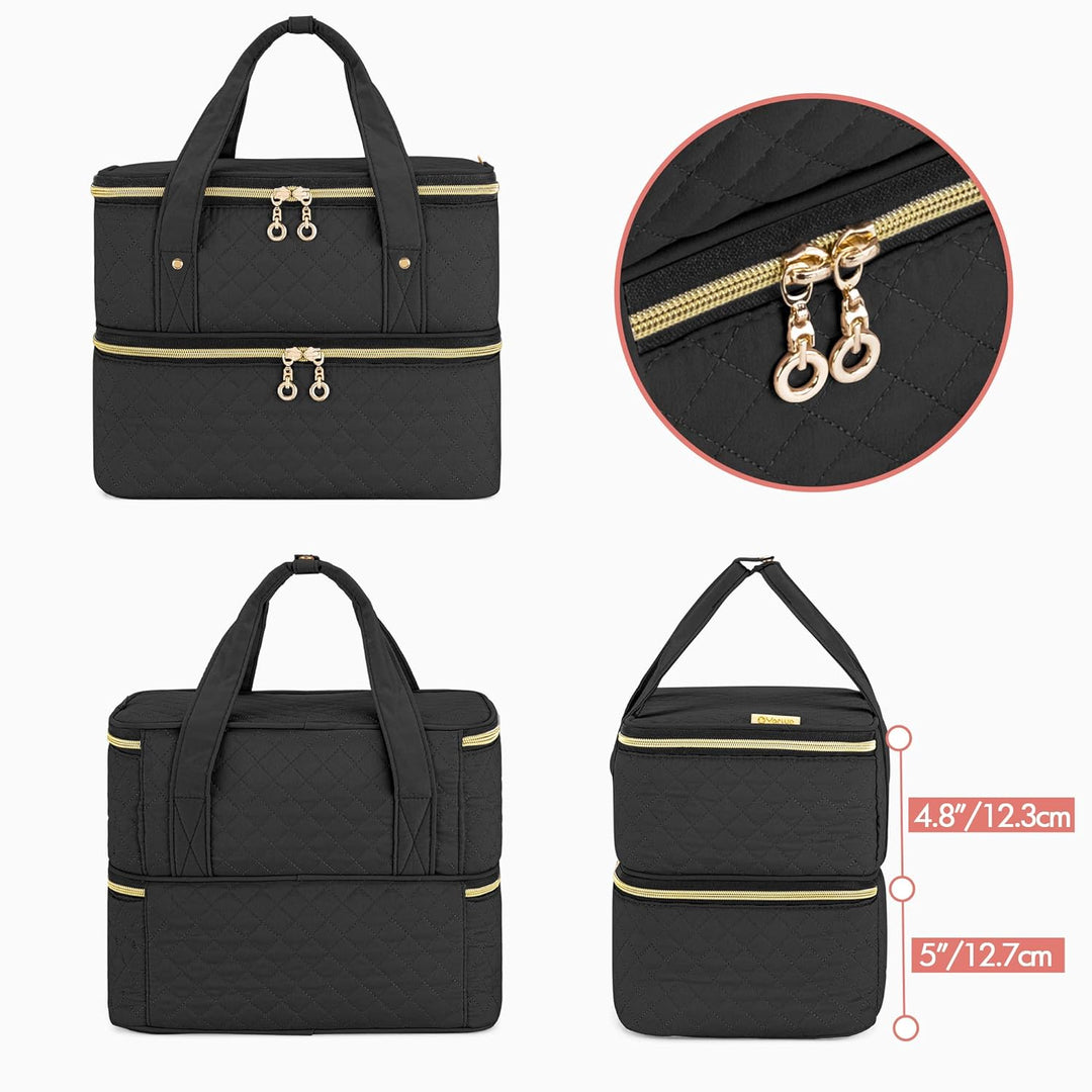 Yarwo Nagellack-Organizer, Reisetasche für Nagellack für 50 Flaschen (15 ml - 0,5 fl.oz) und UV-Nage