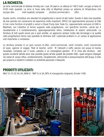 DAB K 45/50 T 1,5 HP 3 x 230-400 V ~ 3-Phasen-Kreiselpumpe zur Herstellung von Druckgruppen, Bewässe