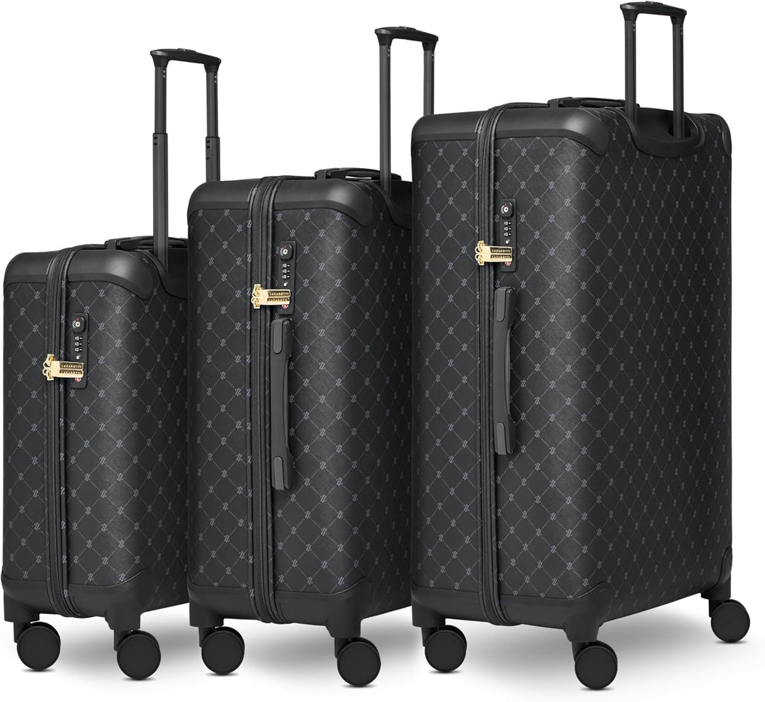 Lazarotti Koffer-Set 3-teilig | 3er Trolley Set S 55 cm + M 66 cm + L 79 cm | leichtes hybrides Mate
