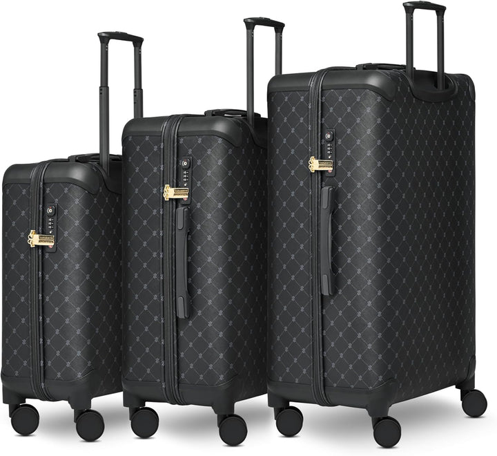 Lazarotti Koffer-Set 3-teilig | 3er Trolley Set S 55 cm + M 66 cm + L 79 cm | leichtes hybrides Mate