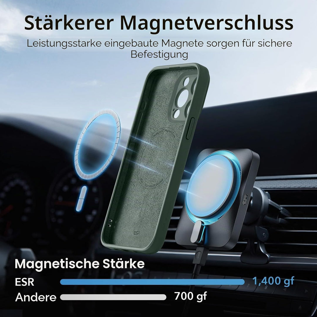 ESR für iPhone 15 Pro Max Hülle, Kompatibel mit MagSafe, Unterstützt Magnetisch Laden, Dünne für iPh