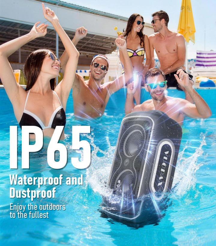 Bluetooth Lautsprecher Gross Party 200 watt, Tragbare Musikbox Bluetooth Subwoofer/LED-Lichtshow/IP6