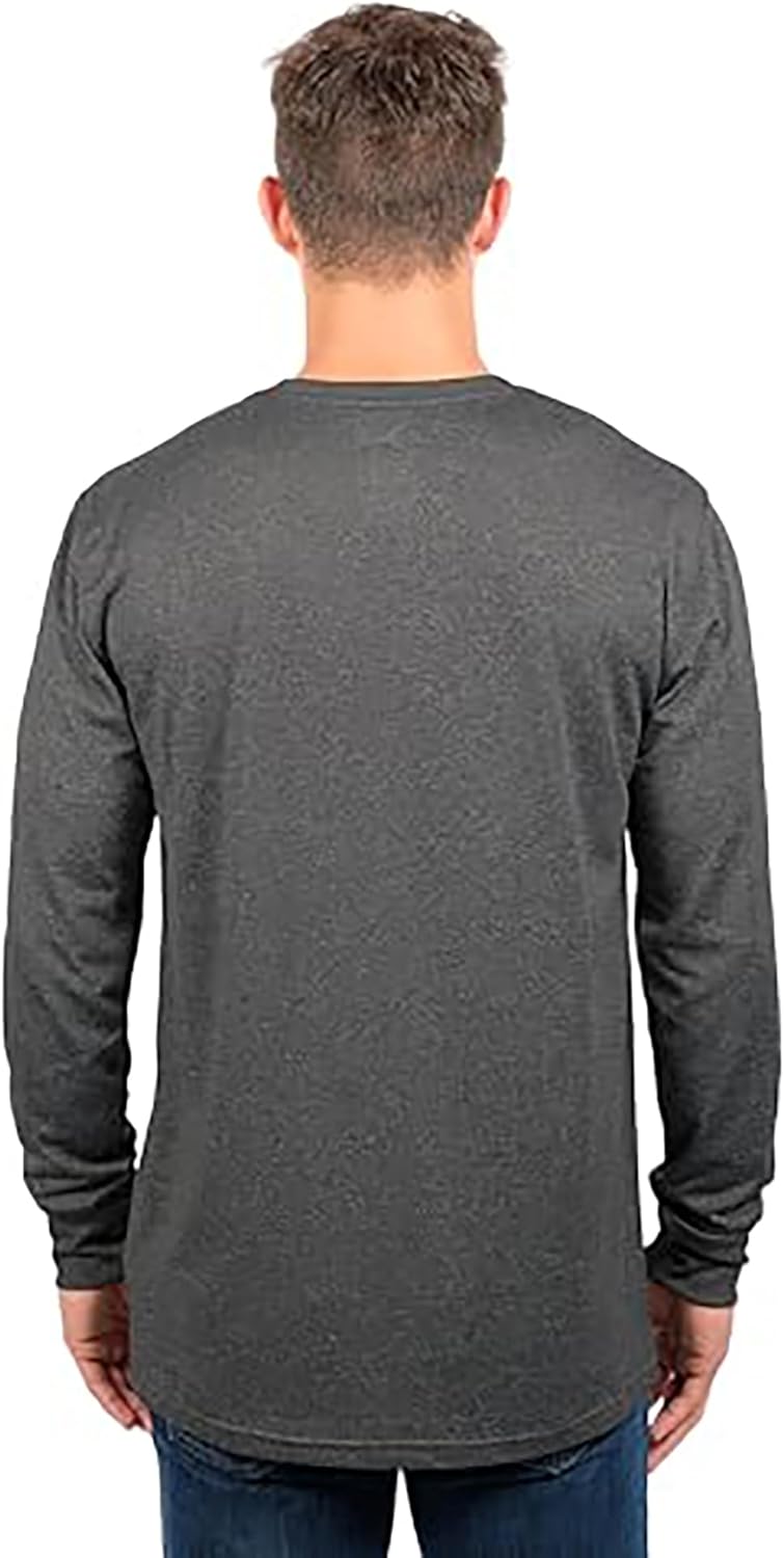 NBA Herren T-Shirt Long Sleeve Pullover Performance Tee Shirt, Team Logo Grau Boston Celtics L, Bost