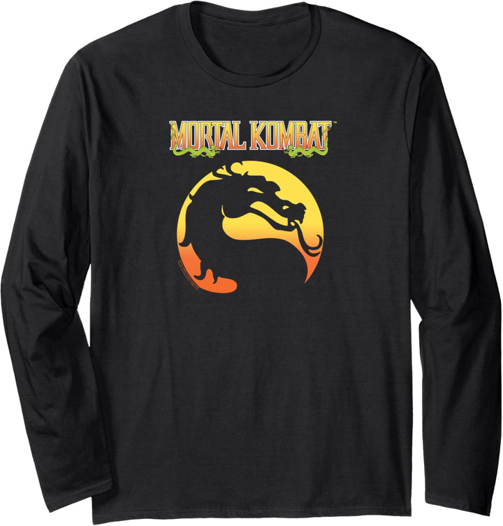 Mortal Kombat Klassic Logo Langarmshirt