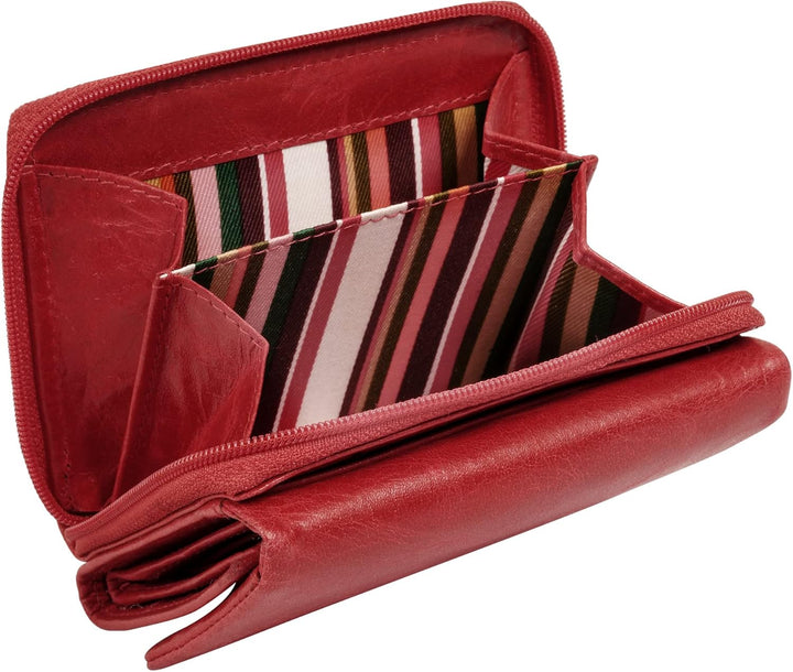 bruno banani Geldbörse Echt Leder rot Damen - 021753, Rot