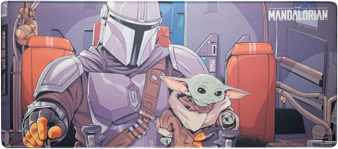 Grupo Erik Gaming Mauspad XXL Star Wars The Mandalorian Gaming Mousepad XXL Baby Yoda Grogu rutschfe