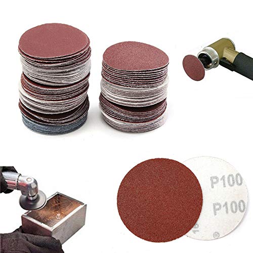 Saipor 100-teilig Schleifscheiben 75mm Schleifblätter Klett Schleifpapier Schleifscheibe, je10x 80 1