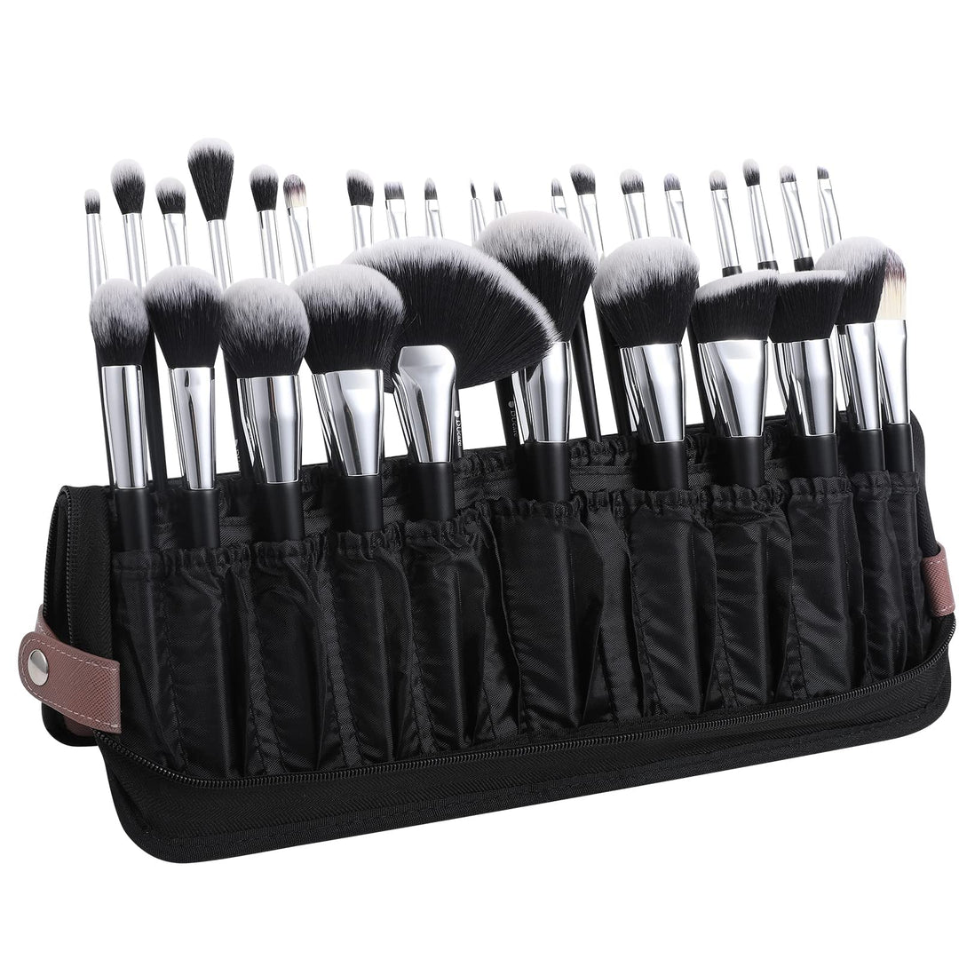 DUcare Make up Pinsel Organizer-Tasche, tragbare Kosmetiktasche für die Reise, Stand Up Cosmetic Bag