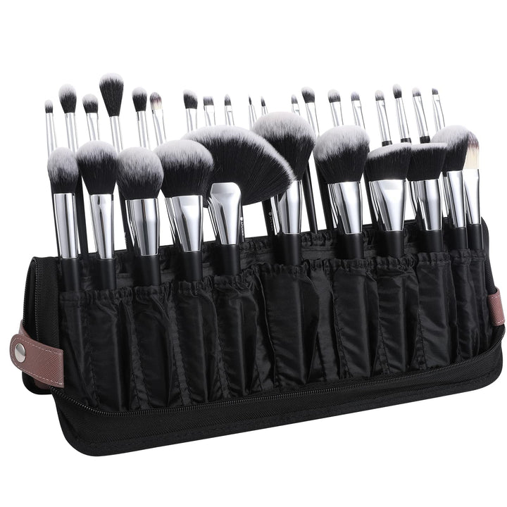 DUcare Make up Pinsel Organizer-Tasche, tragbare Kosmetiktasche für die Reise, Stand Up Cosmetic Bag