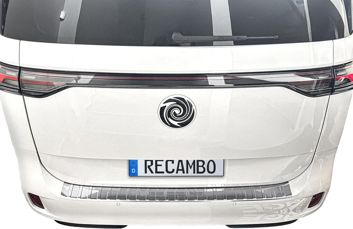 RECAMBO Ladekantenschutz Edelstahl kompatibel für VW ID Buzz | BJ ab 2022 - Hochglanz poliert, Chrom