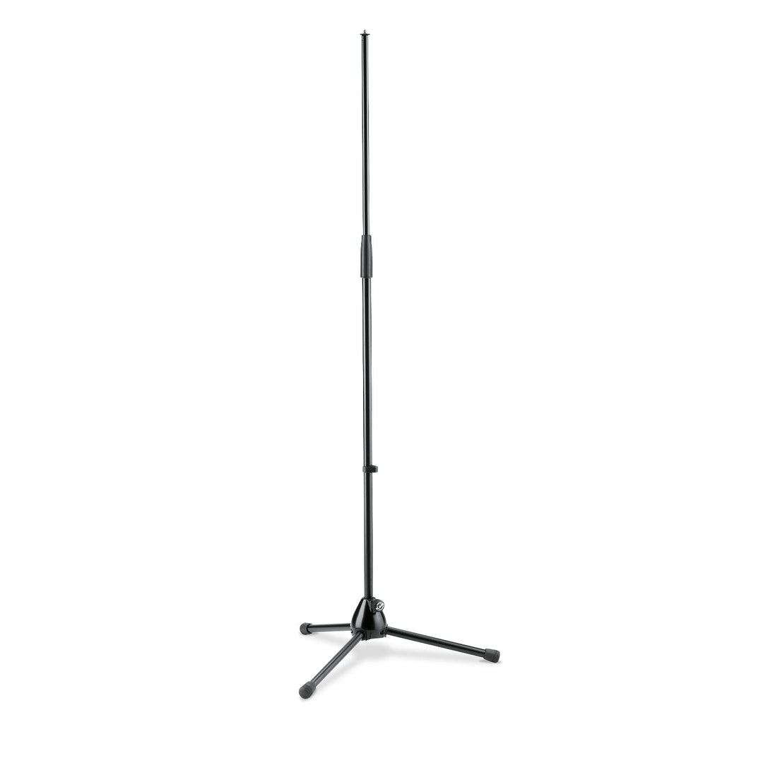 K&M 201/2 Mikrofonstativ Schwarz – Solostativ mit Zinkdruckgusssockel - 89 - 159 cm ausziehbar - 3/8