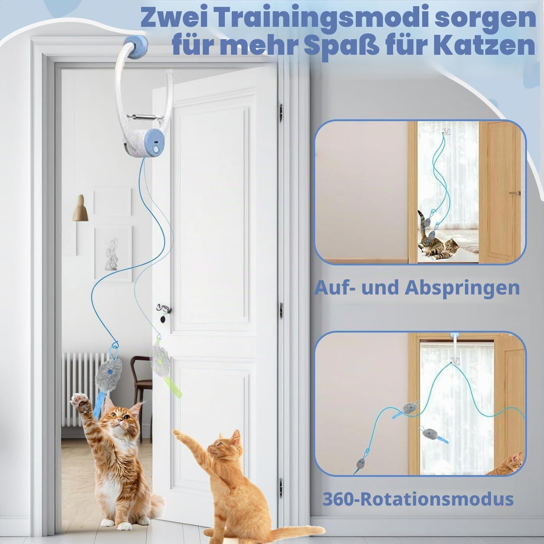Automatisch Einziehbares Interaktives Spielzeug, Katzenspielzeuge Türrahmen Elektrisch, Elektrisches