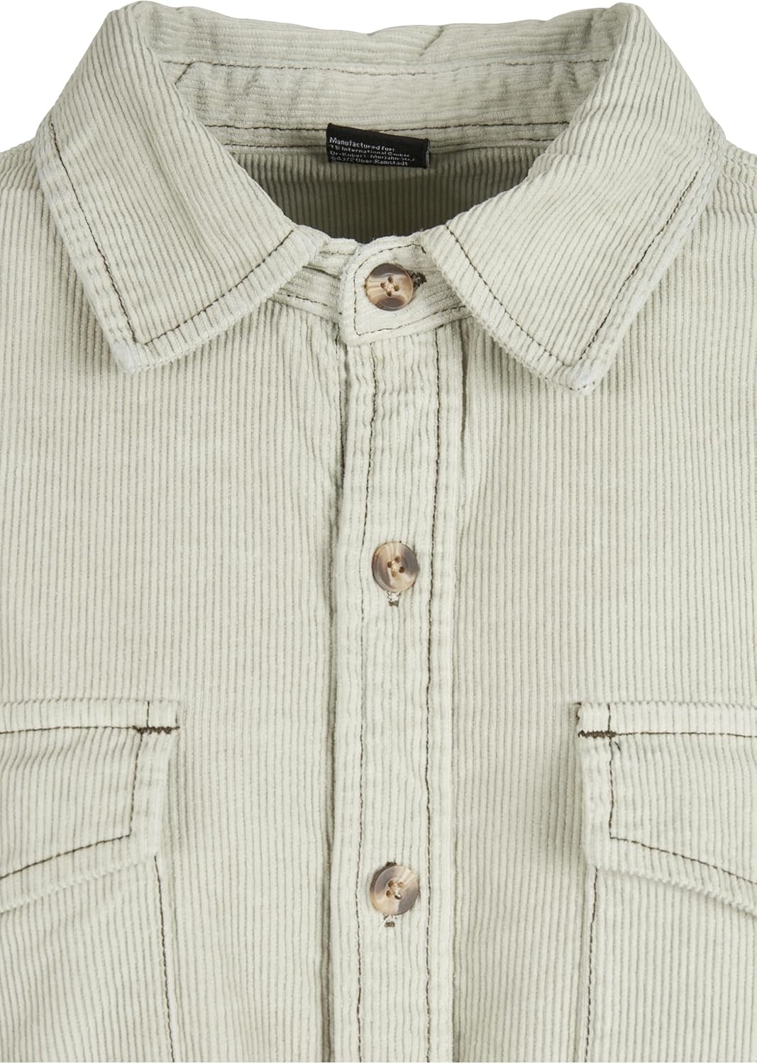 Urban Classics Damen Ladies Long Corduroy Overshirt 3XL Softsalvia, 3XL Softsalvia