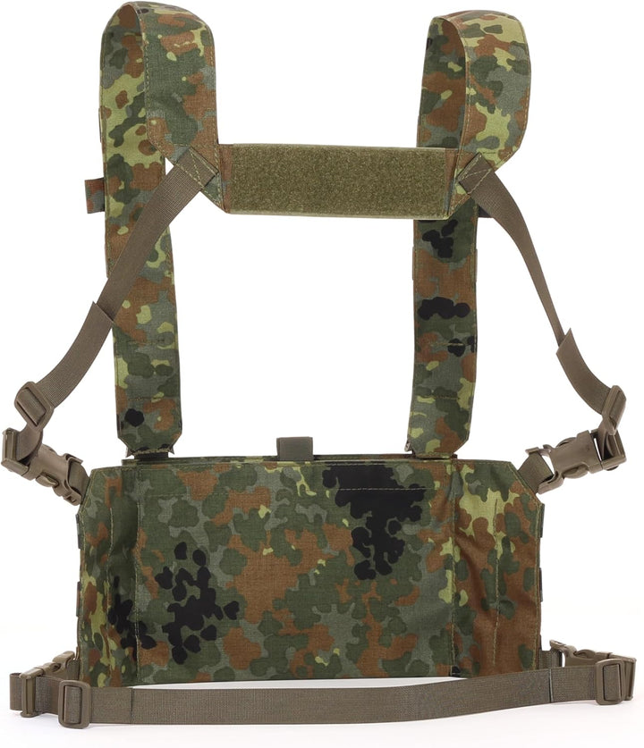 Zentauron Micro Battle Chest Rig (Extended) - Molle Mini Chest Rig für Profis - Flexibel, robust, ef