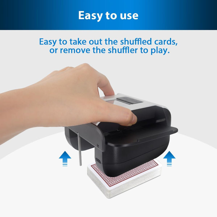 Shufflebox S1 automatischer Kartenmischer mit 2000mAh wiederaufladbarer eingebauter Batterie, 2-Deck