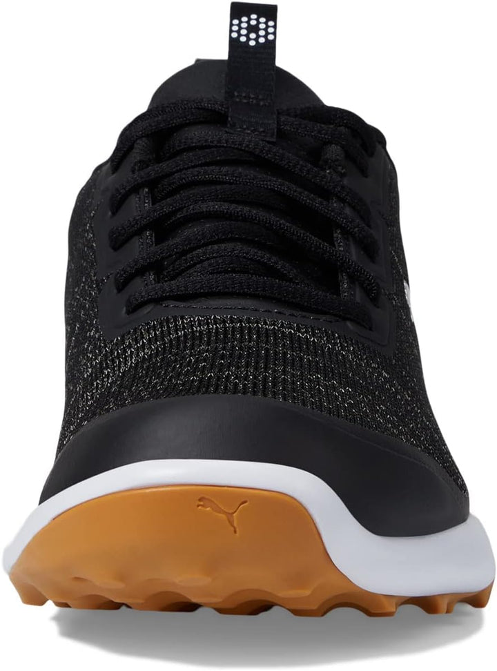 PUMA Herren Fusion Pro Extra Wide Golfschuhe 39.5 EU Weit Schwarz Silber, 39.5 EU Weit Schwarz Silbe
