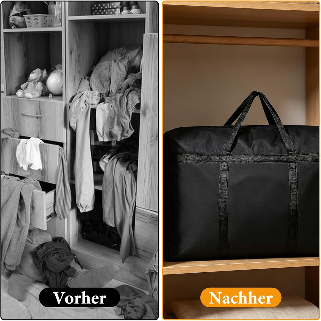 6 Stück Reisetaschen, 100x60x30cm Grosse Reisetasche Handgepäck, 180L Tragetasche, Aufbewahrungstasc