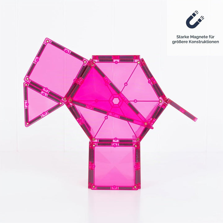 CONNETIX Magnetische Fliesen Charity Edition Pink Pack, 20 Stück