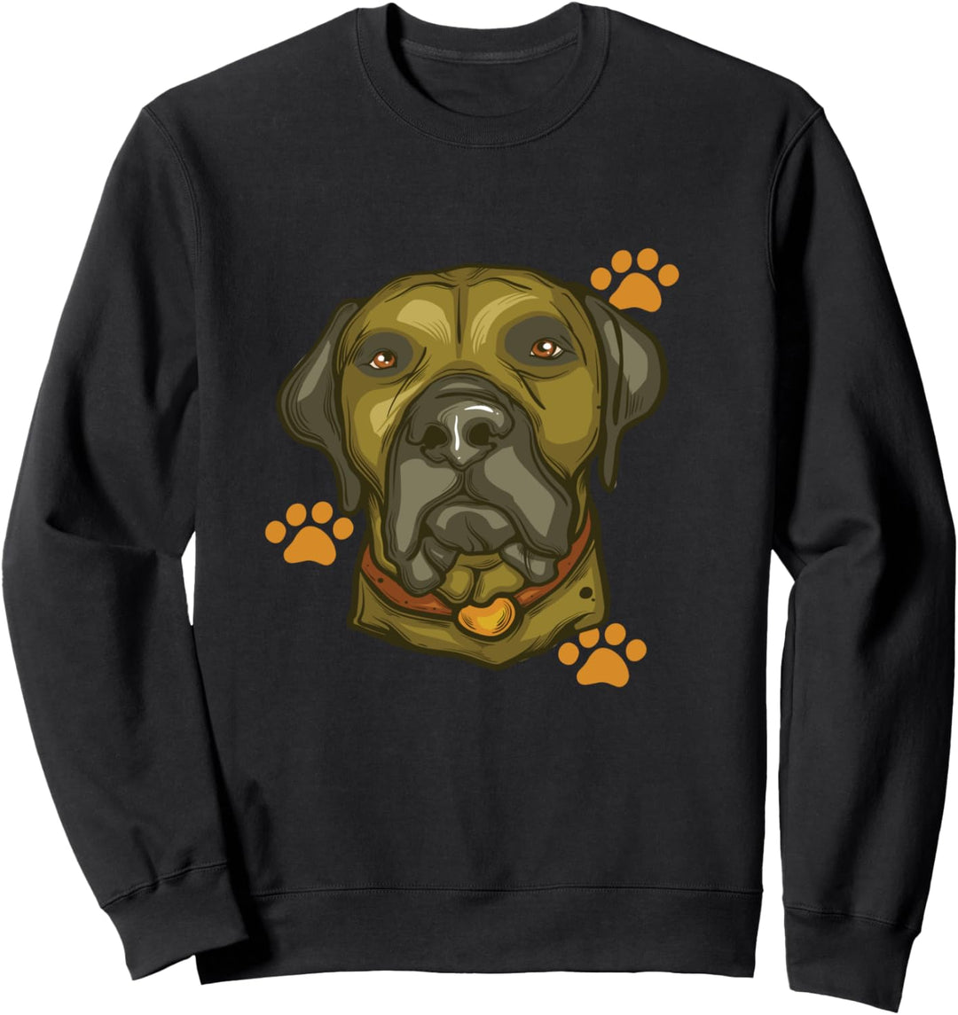 Mastiff Paw Prints Geschenk Englisch Mastiff Sweatshirt