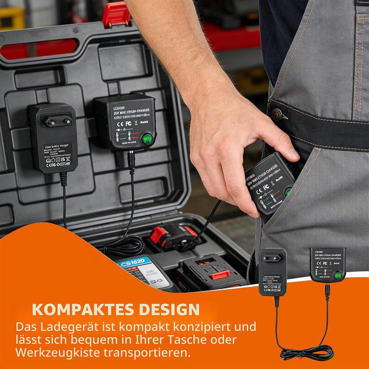 18V/20V Ladegerät Kompatibel mit Black &amp; Decker 18V Ladegerät für Black und Decker Akku Lithium-Ione