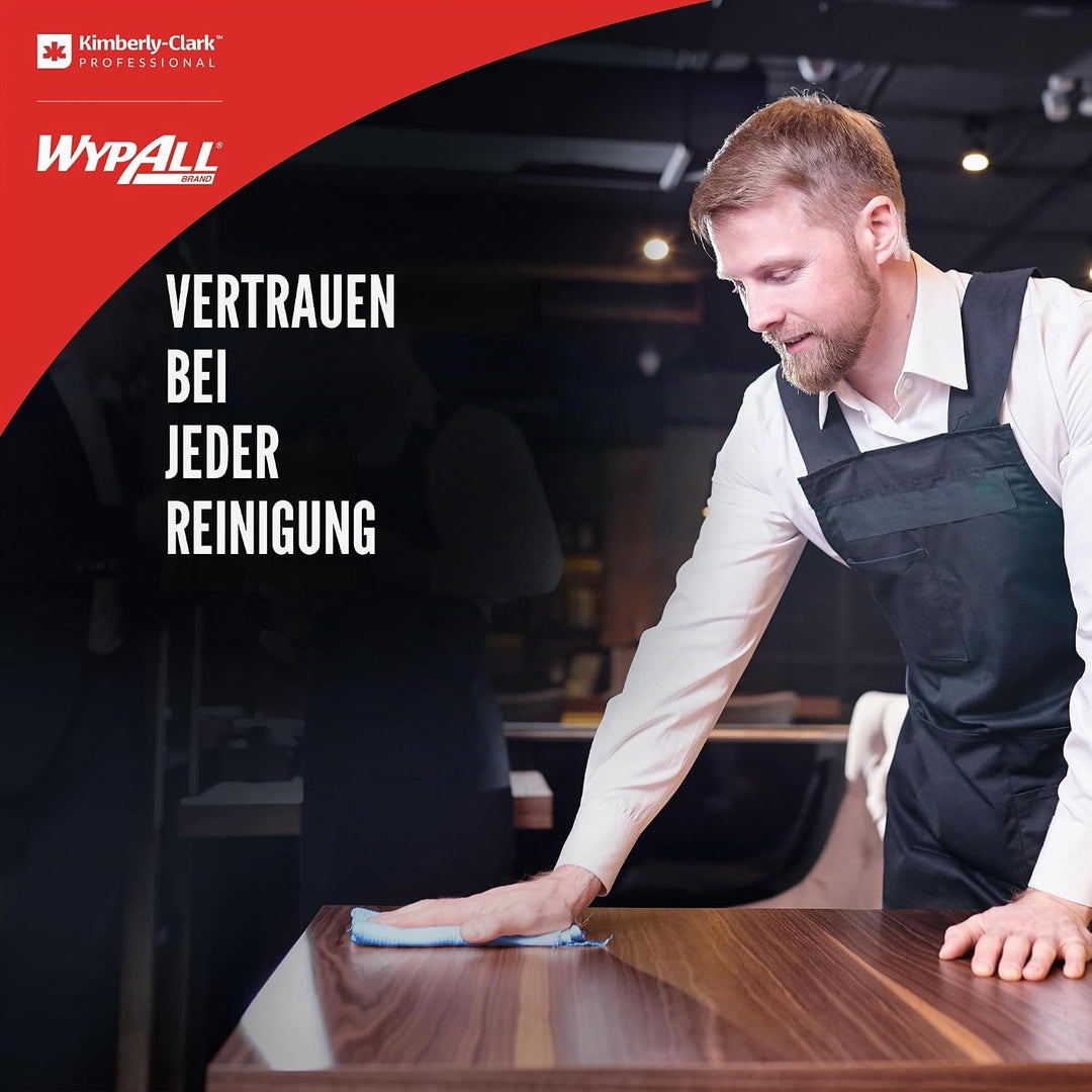 WypAll X60 General Clean Multi-Task Reinigungstücher 8250 – 2-in-1 Midi-Rollenreinigungssystem – 1 b