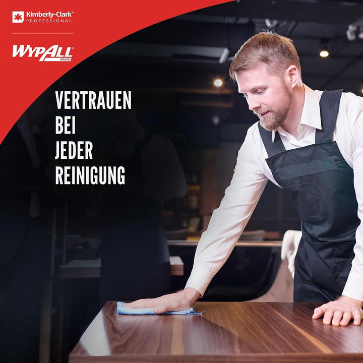 WypAll X60 General Clean Multi-Task Reinigungstücher 8250 – 2-in-1 Midi-Rollenreinigungssystem – 1 b