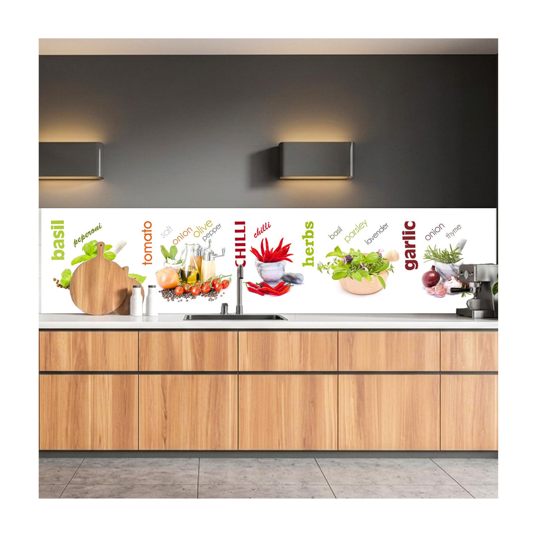 DIMEX Küchenrückwand Folie selbstklebend GEWÜRZ | Klebefolie - Dekofolie - Spritzschutz für Küche |