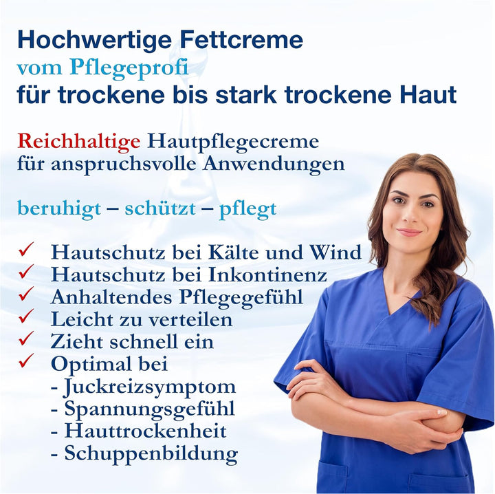 dline NCR-NutrientCream Fettcreme vom Pflegeprofi | 500ml Flasche | Feuchtigkeitscreme für trockene