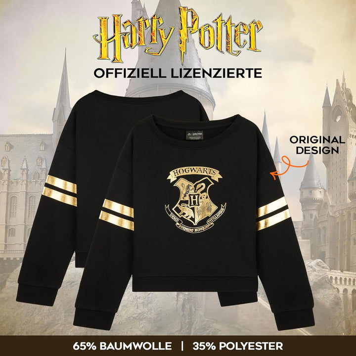 Harry Potter Mädchen Sweatshirt, Weicher und Bequemer Hogwarts Pullover - Geschenke für Mädchen Schw