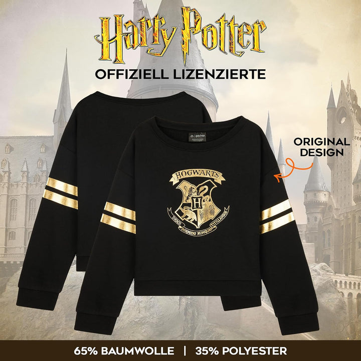 Harry Potter Mädchen Sweatshirt, Weicher und Bequemer Hogwarts Pullover - Geschenke für Mädchen Schw