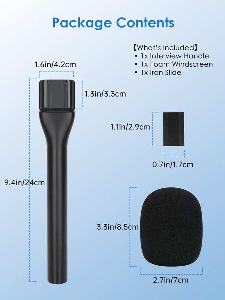 YOUSHARES Handheld Adapter für DJI Mic 3, DJI Mic Mini/1/2, Hollyland Lark M2/A1, Rode Wireless GO 1
