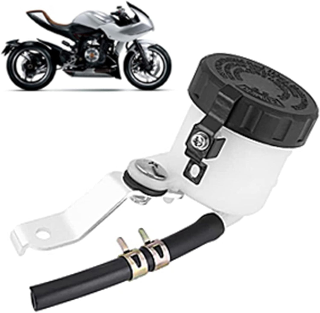 Motorrad Bremsflüssigkeitsbehälter, Fydun Bremszylinder Behälter Flüssigkeit Flasche mit Halterung f